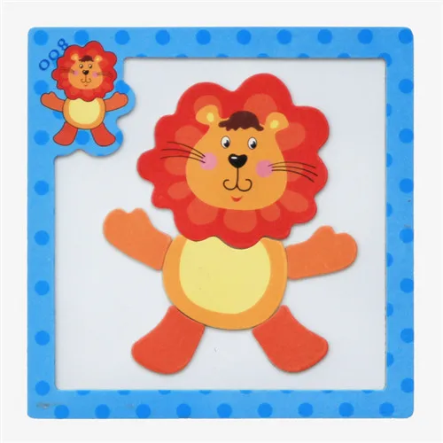 24Styles 3D Magnetic Puzzle Jigsaw Wooden Toys 15*15CM Cartoon Animals Traffic Puzzles Tangram Kids Educational Toy for Children 25