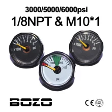 Пейнтбол страйкбол PCP AirGun Мини 25 мм 3000psi 5000psi 6000psi манометр 1/8NPT M10* 1