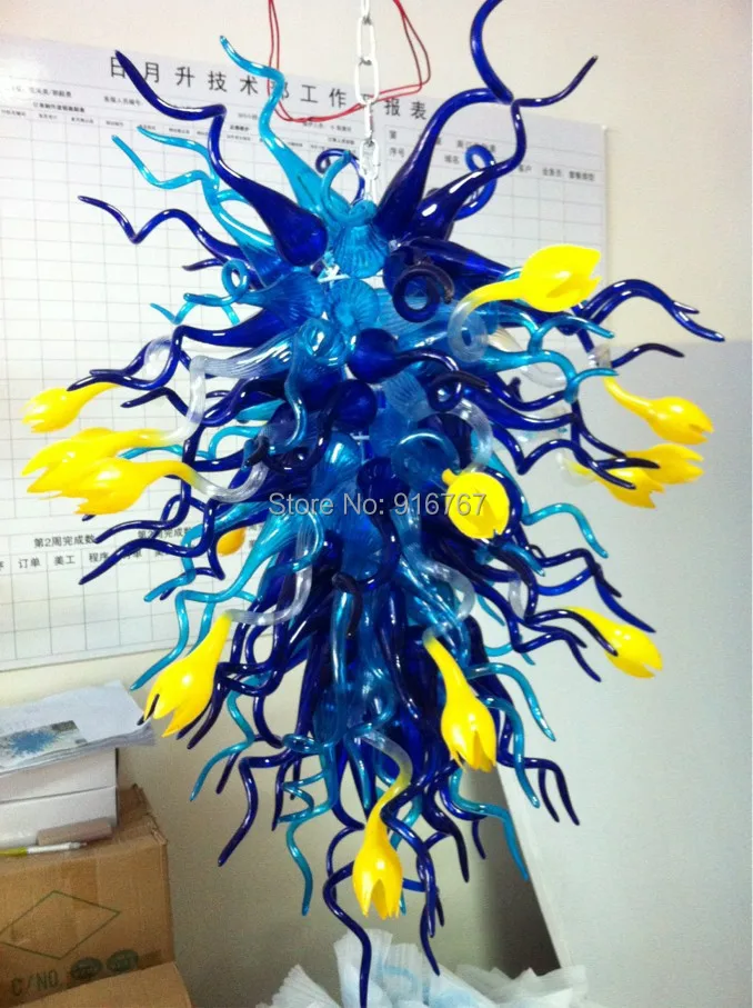 

Free Shipping Deft Design Delicate Color Glass Tulip Lighting