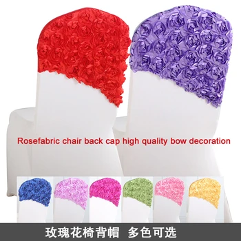 

Rosefabric chair back cap high quality bow decoration chair back cap
