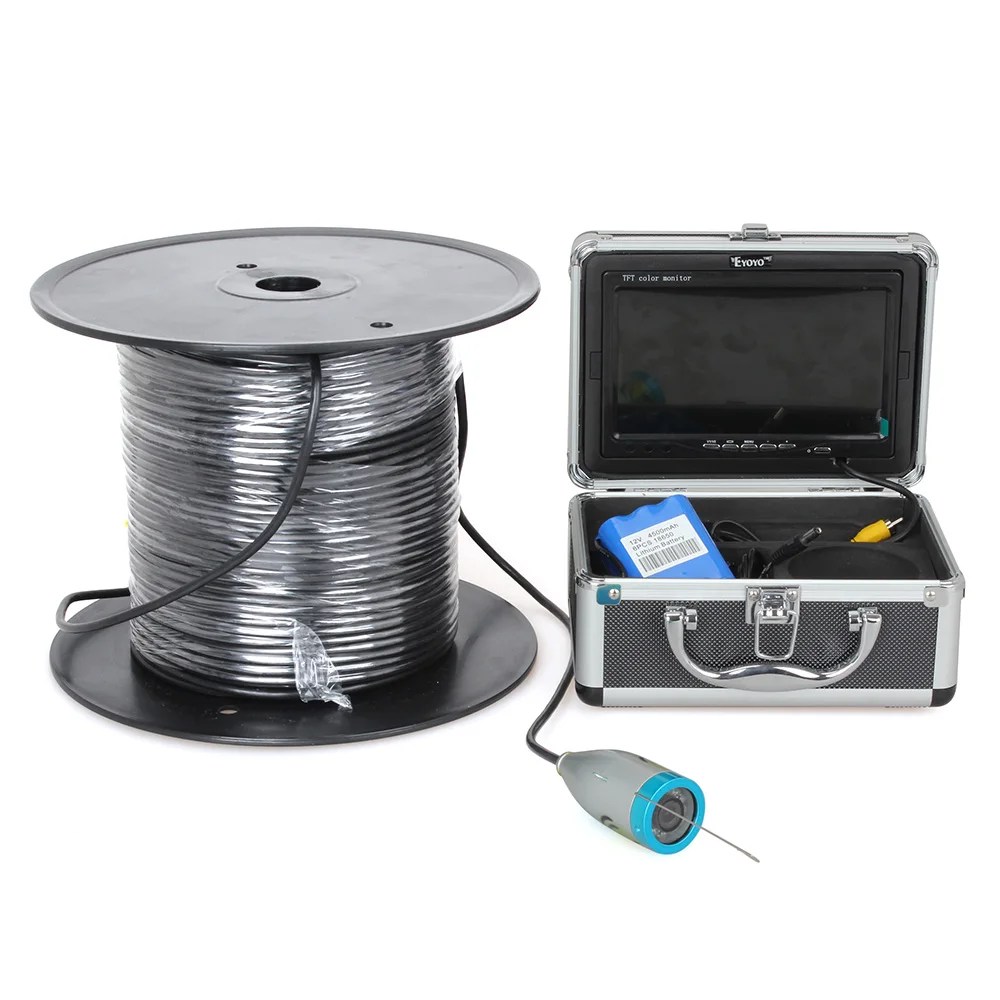 

Free Shipping!Eyoyo Original 150M Professional Fish Finder Underwater Fishing Video Camera 7" Color HD Monitor 1000TVL HD CAM