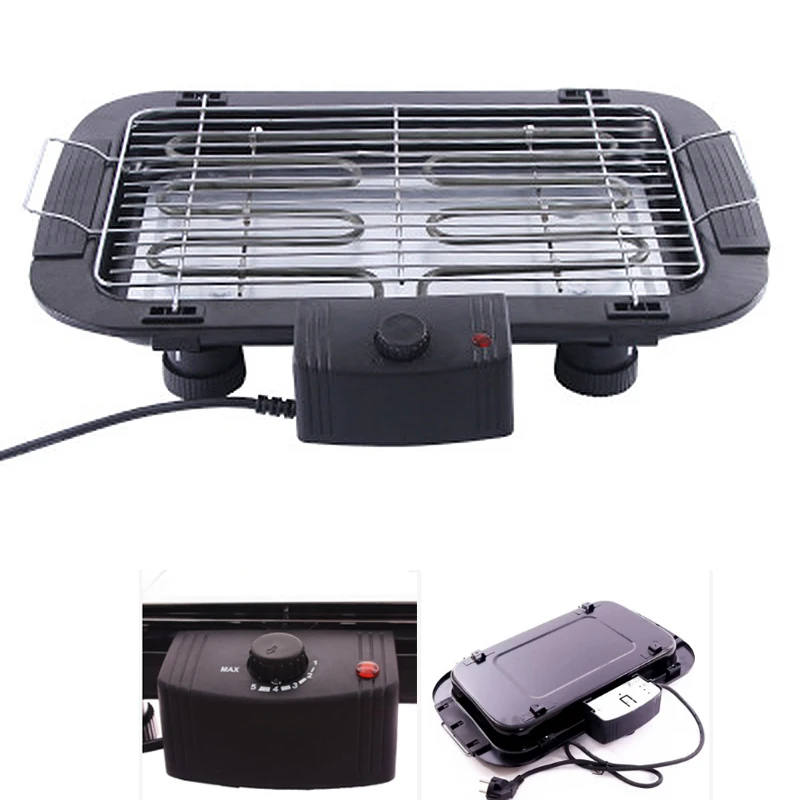 2018 new 2000W Electric Barbecue Tabletop Grill Hiking Garden Camping Picnic BBQ Grill on