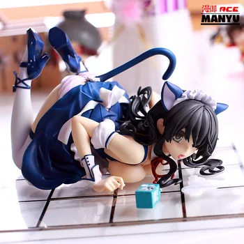 

Sexy Girl Anime Misaki Kurehito Native PVC Action Figure Toys CAT LAP MILK"C83 High Quality Collection Model