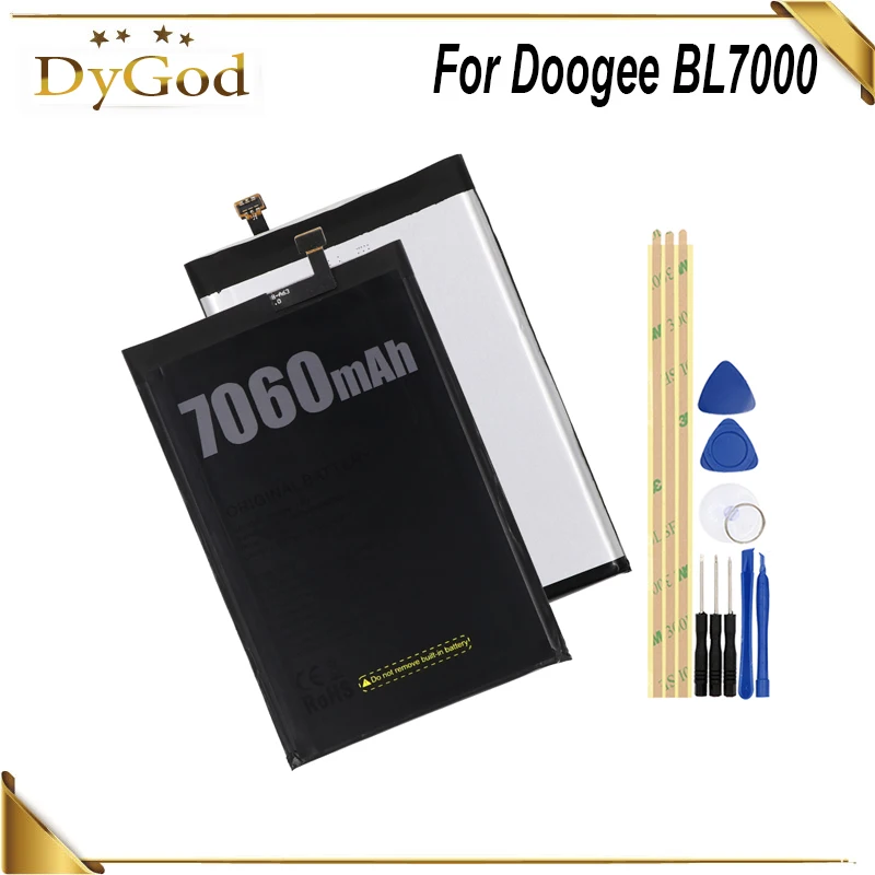 

DyGod 7060mAh Battery For Doogee BL7000 High Quality mobile phone Replacement Accumulator Battery+Tools