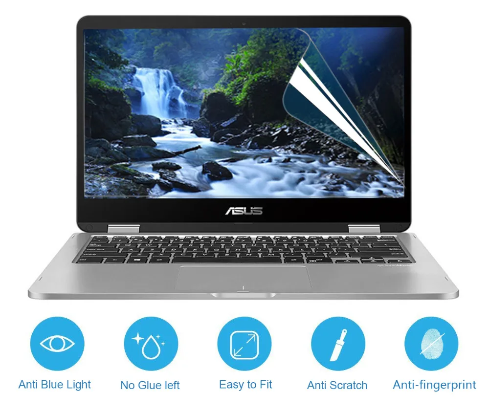 Cartinoe Screen Protector For Asus Vivobook Flip 14 Tp401c Tp401n 14 Inch Notebook, Anti Blue Light Lcd Screen Guard Film, 2pcs Cartinoe Screen Protector For Asus Vivobook Flip 14 Tp401c Tp401n 14 Inch Notebook, Anti Blue Light Lcd Screen Guard Film, 2pcs
