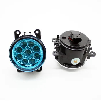 

2pcs Car Styling Round Front Bumper LED Fog Lights DRL Daytime Running Driving Blue Lens For Lincoln LS 2005-2006