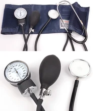 Manual Aneroid Sphygmomanometer Blood Pressure Monitor Meter Tonometer Cuff Measure Device With Stethoscope Home Medical цена Manual Aneroid Sphygmomanometer Blood Pressure Monitor Meter Tonometer Cuff Measure Device With Stethoscope Home Medical цены онлайн