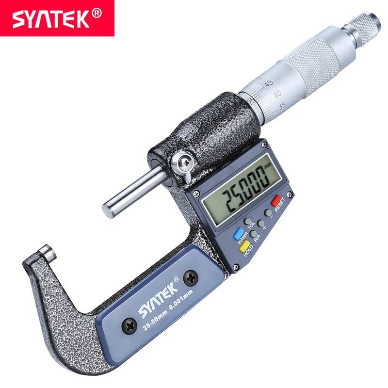 Syntek 0.001mm Electronic Digital Outside Micrometer 25 50mm 1 2inch