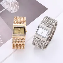 Женские круглые часы-браслет с бриллиантами, аналоговые кварцевые наручные часы с механизмом, золотые, серебряные роскошные часы, женские часы