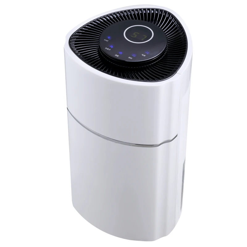 

Household Air Dehumidifiers Smart Touch Dehumidifier Basement 2.4L Humidity Moisture Absorption Indoor 24H Timing LCD Air Dryer