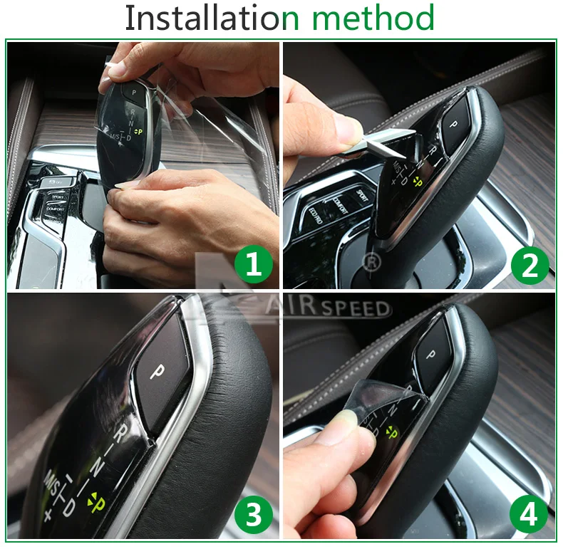  Car Gear Shift Knob Protective Film for BMW 5 Series G30 Scratch Resistant Coating Car Interior Accessories (8)