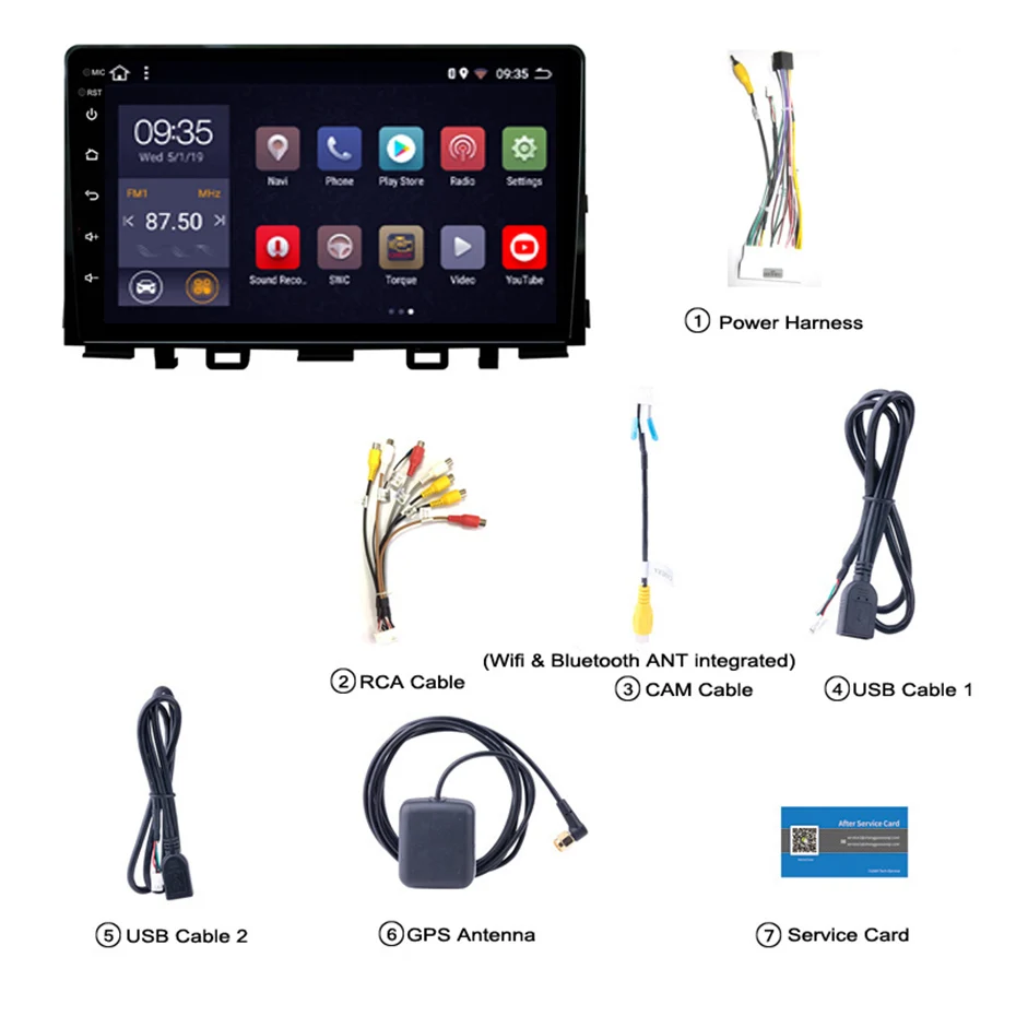 Cheap 9 inch 2.5D IPS HD multi-touch screen Android8.1 2G RAM 32G ROM NAVI For Kia RIO/K3 2016-2018 with Bluetooth USB WIFI SWC 1