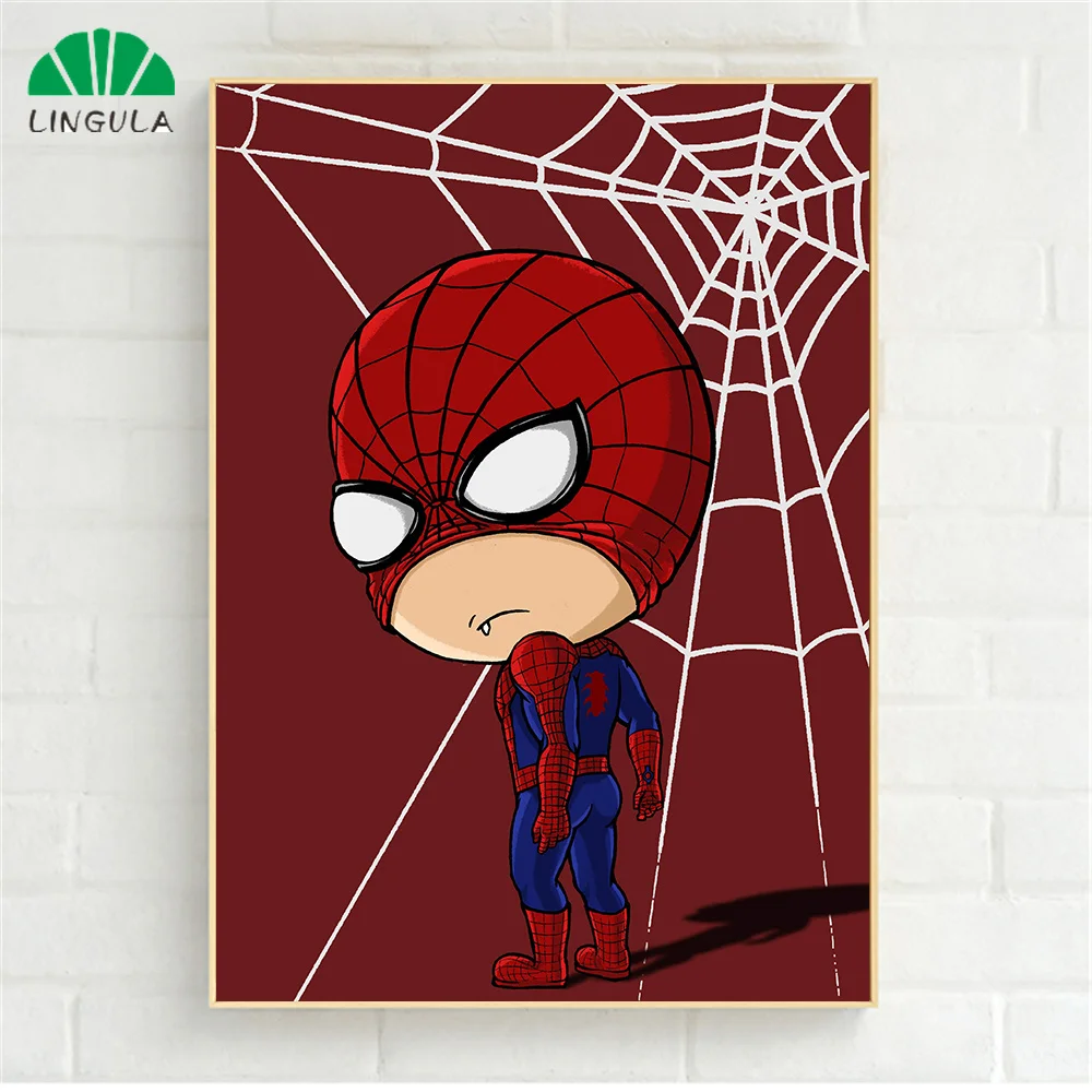 

Cartoon Anime Poster Nordic Marvel Painting Thor Superhero Avengers Abstract Painting Wall Art Kids Room Poster Canvas Art Print