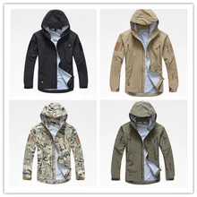 Tactical Gear Outdoor Hardshell Jacket Men Military Camouflage Waterproof Windproof Sports Hiking Jackets TOP Quality Coat