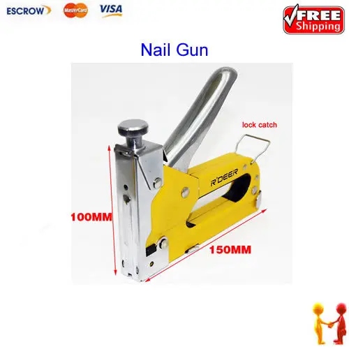 FREE SHIPPING!!! HR 709 Staple Gun Nail Stapler, nail puller, remover setin Nail Guns from
