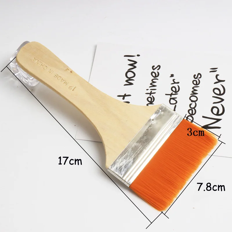 EZONE разные размеры нейлоновая кисть для рисования маслом Акварельная деревянная ручка мягкая кисть для рисования волос ручка для рисования студентов - Цвет: 12