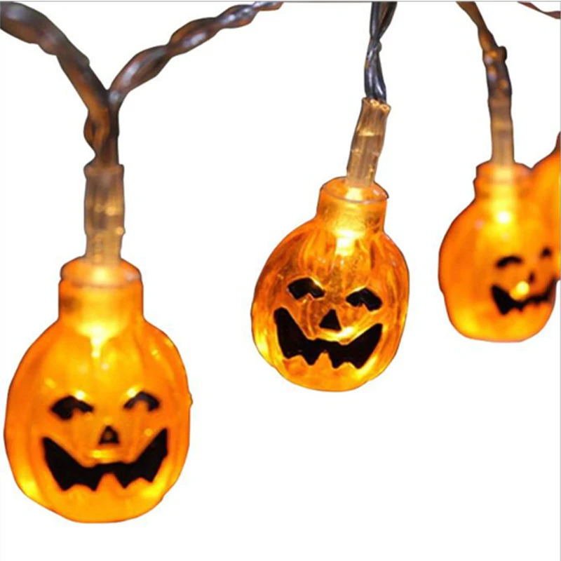 Хэллоуин лампа для клетки DIY вечерние украшения тыквы СВЕТОДИОДНЫЙ свет строка костюм для хеллоуина вечерние праздничное декоративное