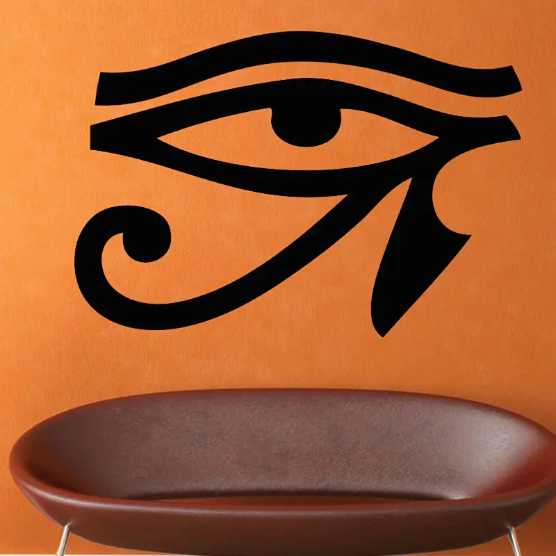 

DCTOP Black PVC Removable Old Egyptian Legend Horus Eye Wall Sticker For Living Room Home Decor Wall Decals Mural Decoration