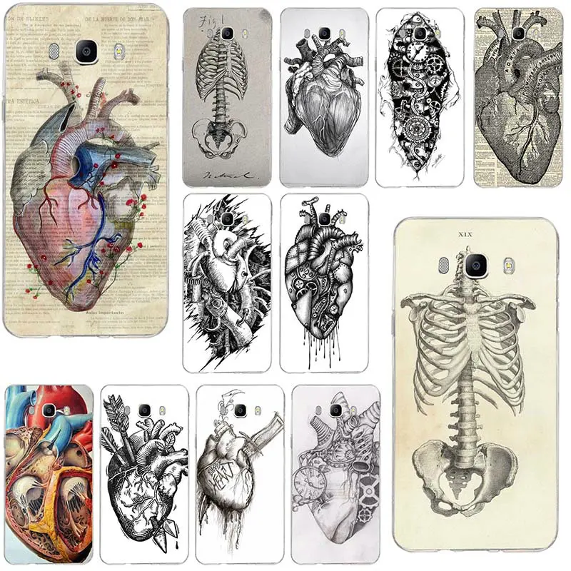 

Medical Anatomical Heart Diagram Soft Phone Cases for Samsung Galaxy Note 2 3 4 5 8 S2 S3 S4 S5 Mini S6 S7 S8 S9 Edge Plus Shell