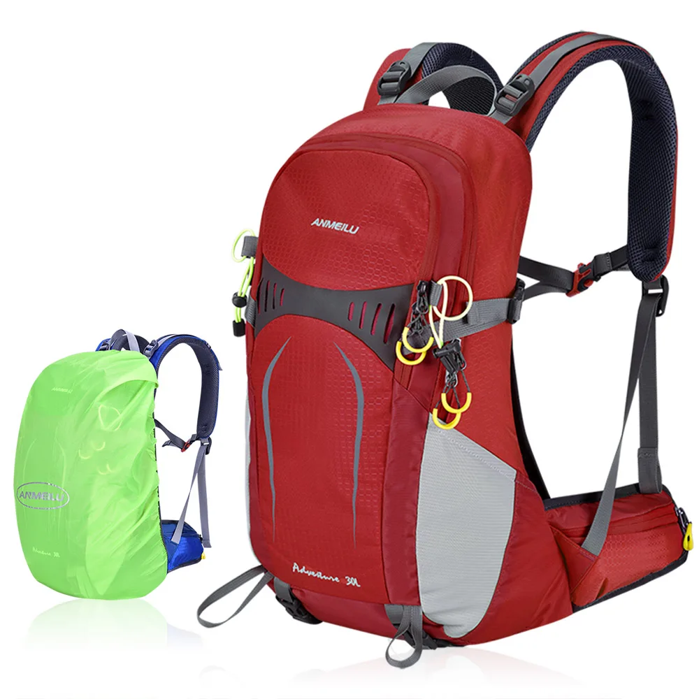 30L походный рюкзак Водонепроницаемый альпинистский походный рюкзак с защитой от дождя Сумка легкий открытый спортивный дорожный рюкзак
