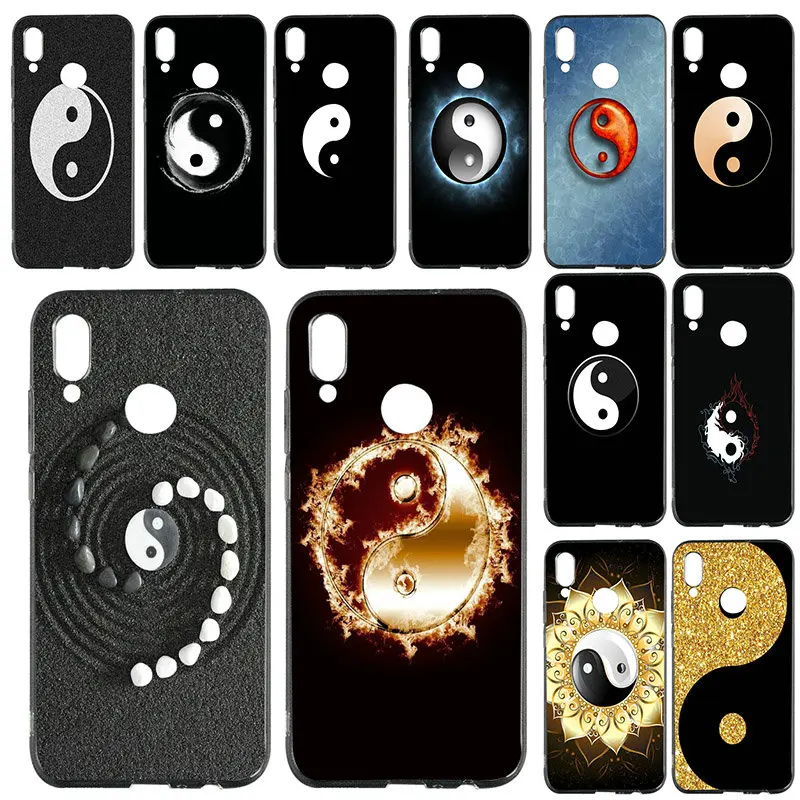 

For Huawei P8 P9 P10 P20 P30 Mate 10 Pro Honor 7A 8X 9 10 Lite 2017 Soft TPU Cell Phone Cases Taoist Eight Diagrams of Yin Yang