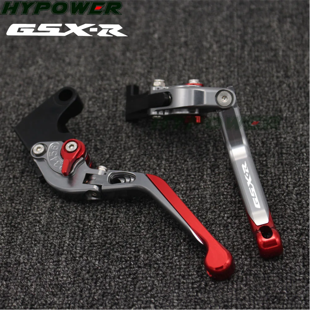 

For Suzuki GSXR1000 2007-2008 Laser Logo (GSX-R) Folding Extendable Motorcycle Brake Clutch Levers For Suzuki GSXR1000 2007-2008