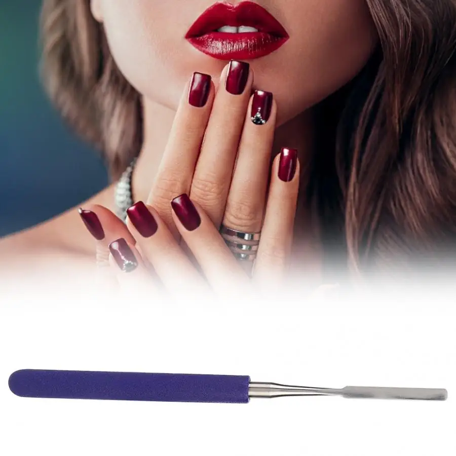 Нержавеющая сталь лак для ногтей палочка для перемешивания гель-пудра для перемешивания, смешивания стержень Nail лопатка для маникюра ногтей палочка для перемешивания