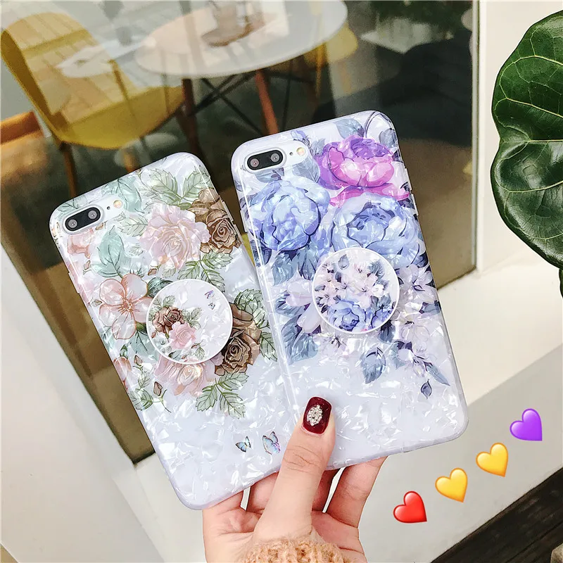 Телефон чехол для iPhone 6 S 7 8 9 плюс X XS MAX XR Горячие в виде ракушки узор Графический