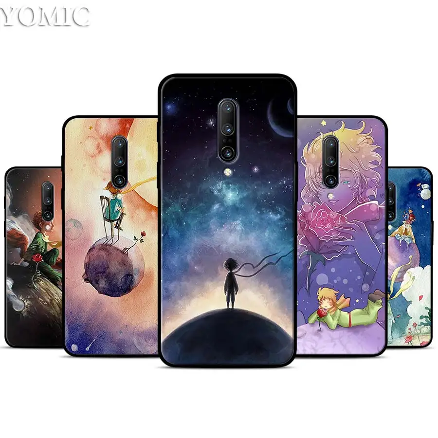 Little Prince Watercolor Art Silicone Case for font b Oneplus b font font b 7 b