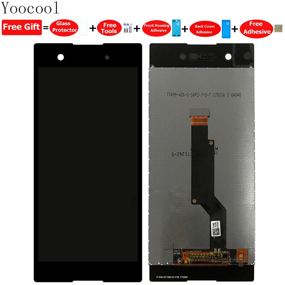 5 шт./лот yoocool Замена ЖК-дисплей Экран для Sony Xperia XA1 G3116 Дисплей и с Сенсорный экран