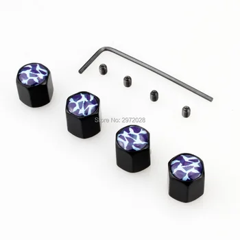 

40 x Car Styling Navy Camouflage Color Anti-theft Stainless Wheel Tire Valve Stems Caps Car Wheel Tire Stem Air Valve Caps