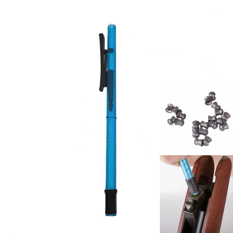 

Quickly loads bullet pen and positions pellets 4.5mm box Holds 20 .177-caliber pellets For all .177-cal. breakbarrel air gun