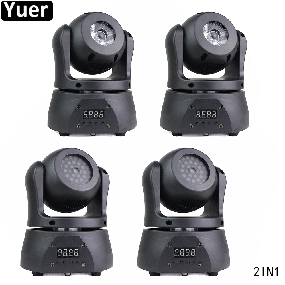 4Pcs/Lot KTV Bar Home Party Moving Head Light 2IN1 Double Sided Stage Lights DJ Disco Equipment Wedding Club | Освещение