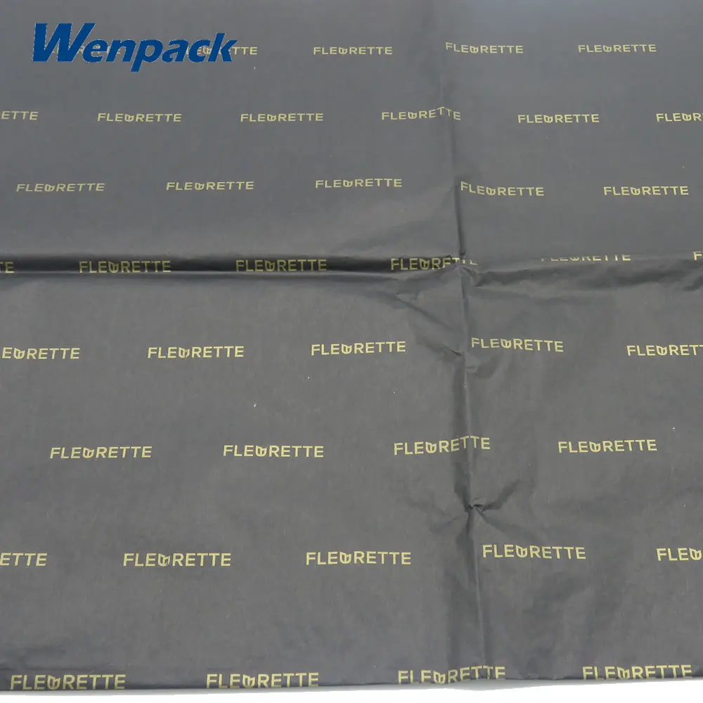 

custom printed logo waterproof thin wrapping tissue paper