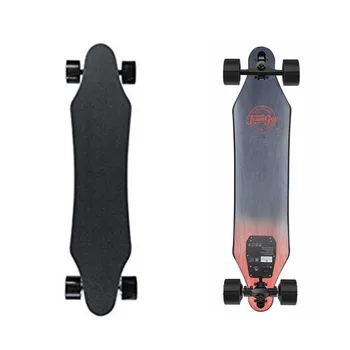 Kaufen 2017 Neue Kohlefaser Vier Rädern Elektrisches Skateboard Scooter Mit Drahtlose Bluetooth Fernbedienung 300 Watt Doppelmotor 30 KM/STD