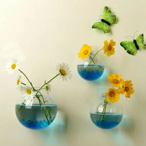 

Hanging Flower Pot Glass Ball Vase Terrarium Wall Fish Tank Aquarium Container