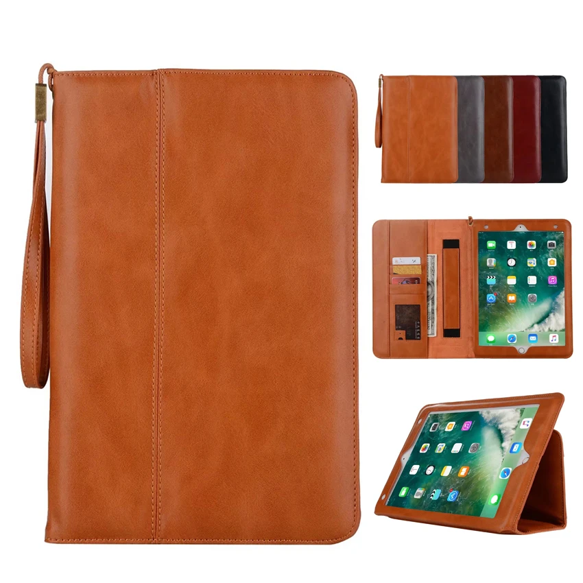 For New iPad 2017 PU Leather Wallet Case Cover Protective Stand Skin