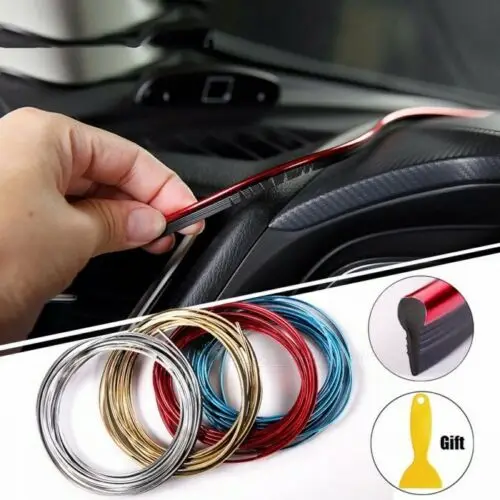 

5M Car Styling Interior Decoration Strips Moulding Trim Dashboard Door Edge For Lexus ES GS GX IS LS LX RX Series Car Styling