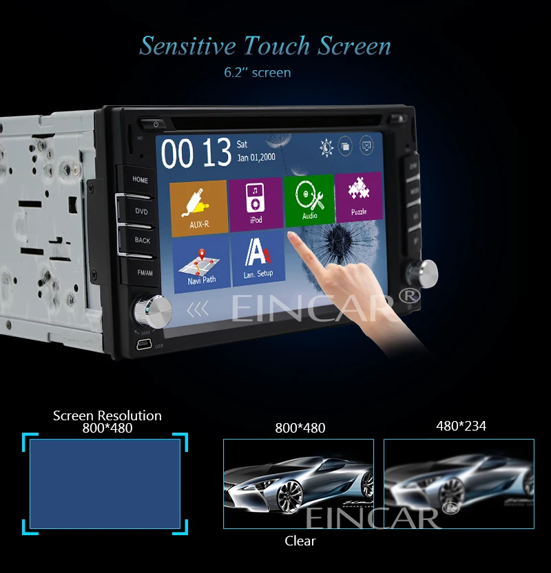 Best Radio Stereo Touchscreen Autoradio System Video MP4 RDS Universal Receiver Map Auto In Dash Movie GPS Car DVD EQ 3