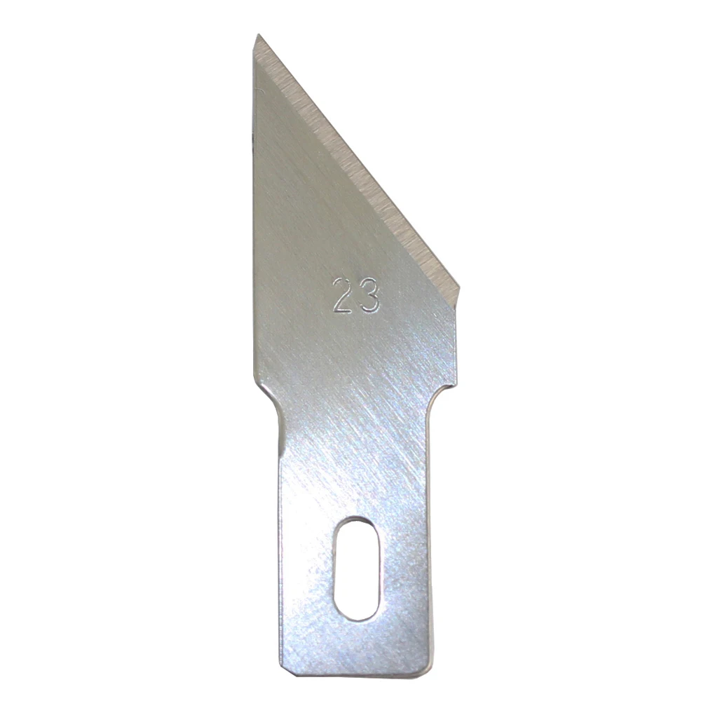 

10 PCS Large Size Scoring Chiseling Oblique Fine Point Curved Edge Blades Knife Blade for Craft Projects Hobby Carving