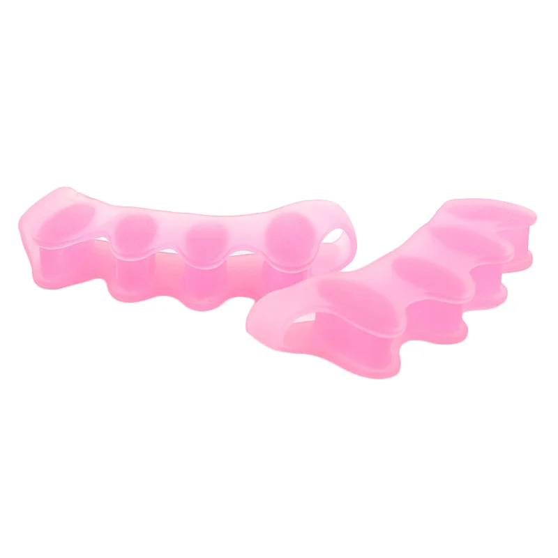 Toe separators toe corrector toe spreader finger toe separator toe protectors 2Pcs/set Silicone Finger Toe Protector Toe Separators Stretchers Straightener Bunion Protector for Foot Care 5 Colors