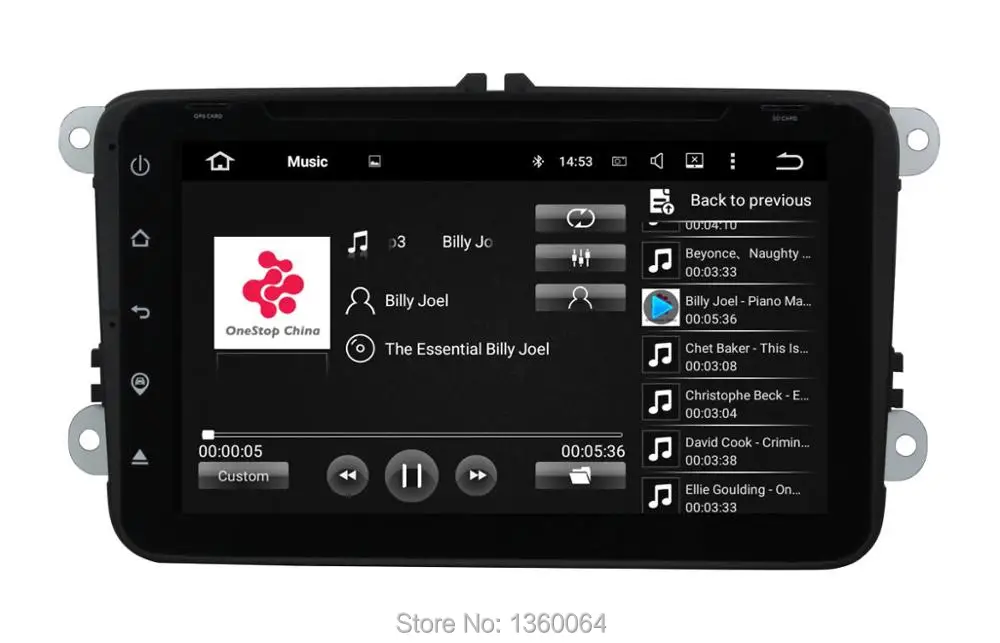 Best Quad Core 8" 1024*600 Android 5.1 Car DVD For Volkswagen VW Passat Golf Jetta Polo Tiguan GPS Navigation Radio PC Canbus 4