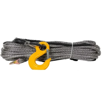 

10mm x 40meters UHMWPE Synthetic Winch Rope with hook for 4x4/ATV/UTV/SUV/offroad recovery