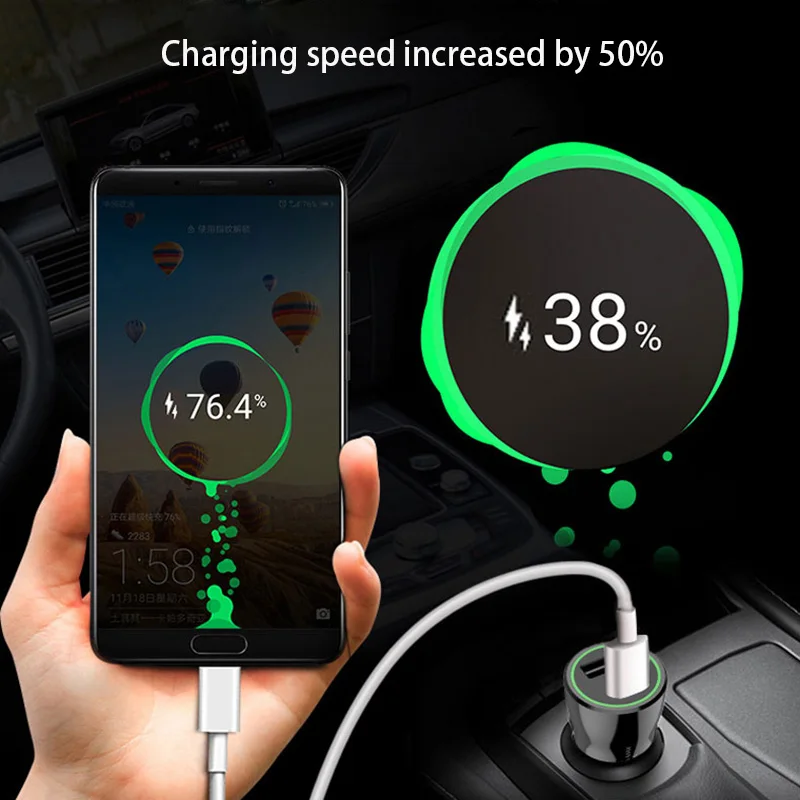 Универсальный 2018 Новый 5V 3.1A двойной USB с синим светодиодным светом Авто usb