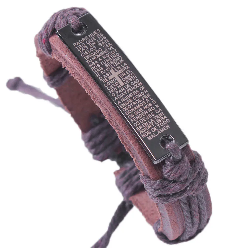 Мужской браслет из натуральной кожи с Шармами|christian jewelry|leather bracelet womenleather |