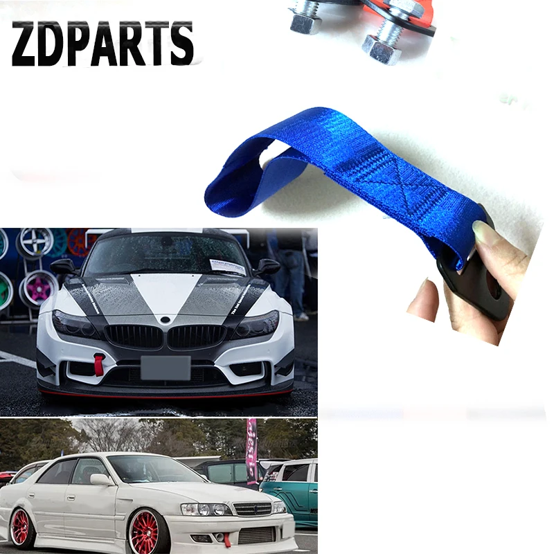

ZDPARTS 7Color Car Trailer Rope Belt Hook Strap Nylon Tow For BMW E46 E39 E60 E90 E36 F30 F10 X5 E53 E34 E30 Mini Cooper Lada