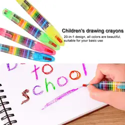 1 шт цветные 20 цветов Масляные кисти кратоны укладчик карандаш живопись ручка художественная живопись подарок ребенок масляные краски