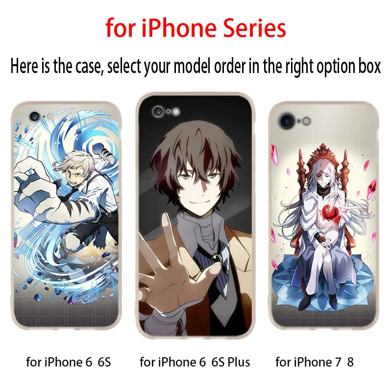 Мягкий чехол для iPhone 11 12 Pro X XS Max XR iphone 8 7 6 Plus 5 5s SE Japan anime bungou stray dogs Dazai Osamu 2020|Бамперы|