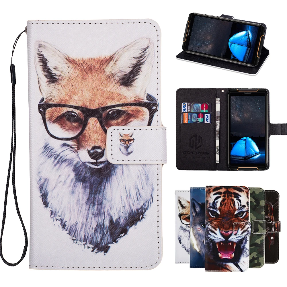 

GUCOON Cartoon Wallet Case for Cubot King Kong 3 Fashion PU Leather Cover Lovely Cool Cases Cellphone Bag