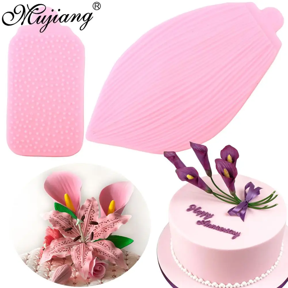 

Calla Lily Tulip Leaf Vein Silicone Mold Flower Petal Fondant Cake Decorating Tools Polymer Clay Candy Chocolate Gumpaste Mould